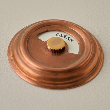 Copper Dishwasher Marker up close