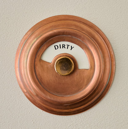 Copper Dishwasher Marker showing "Dirty"