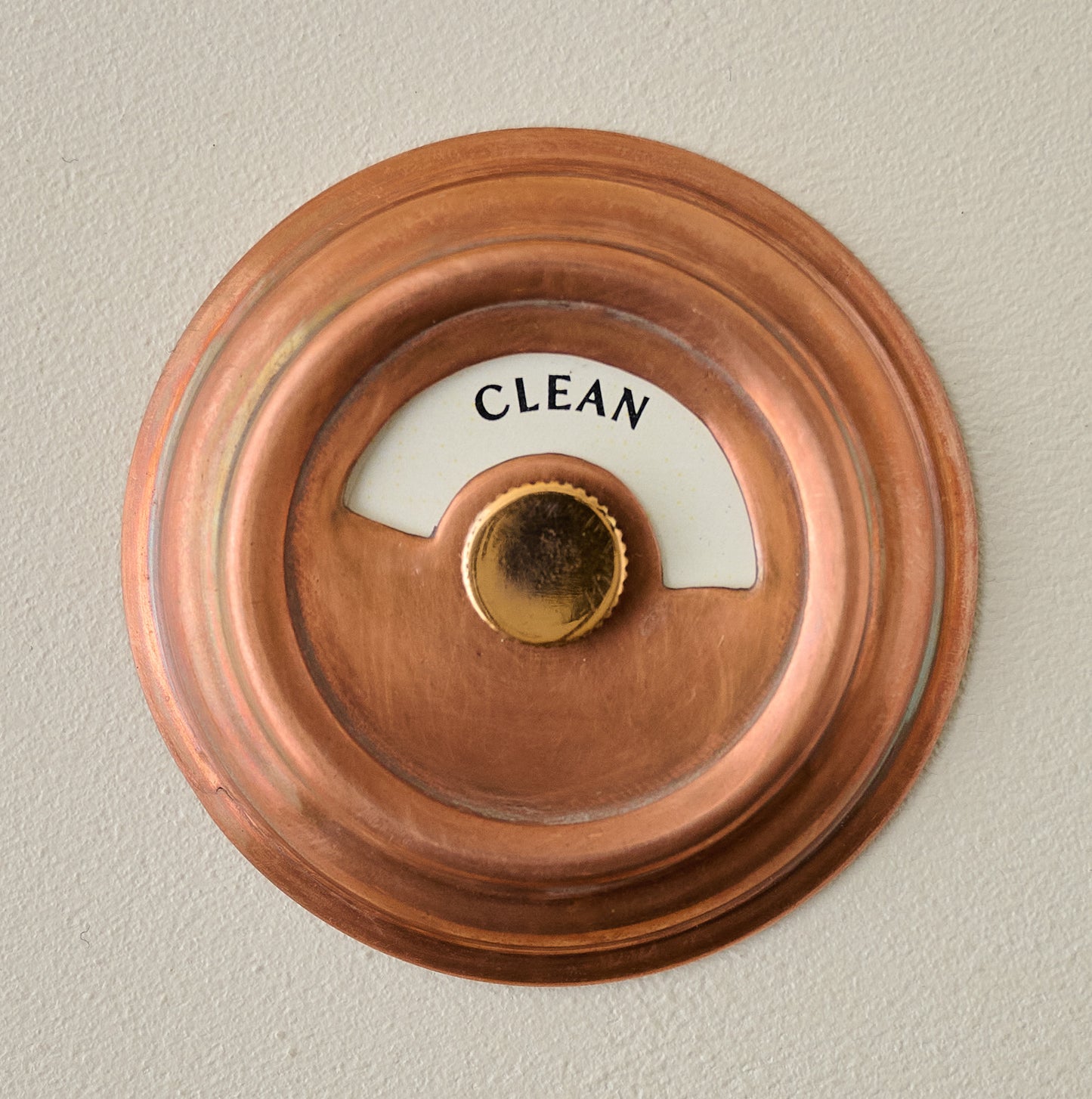 Copper Dishwasher Marker showing "Clean"