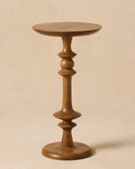Enzo Turned Wood Cocktail Table in Honey Mango 