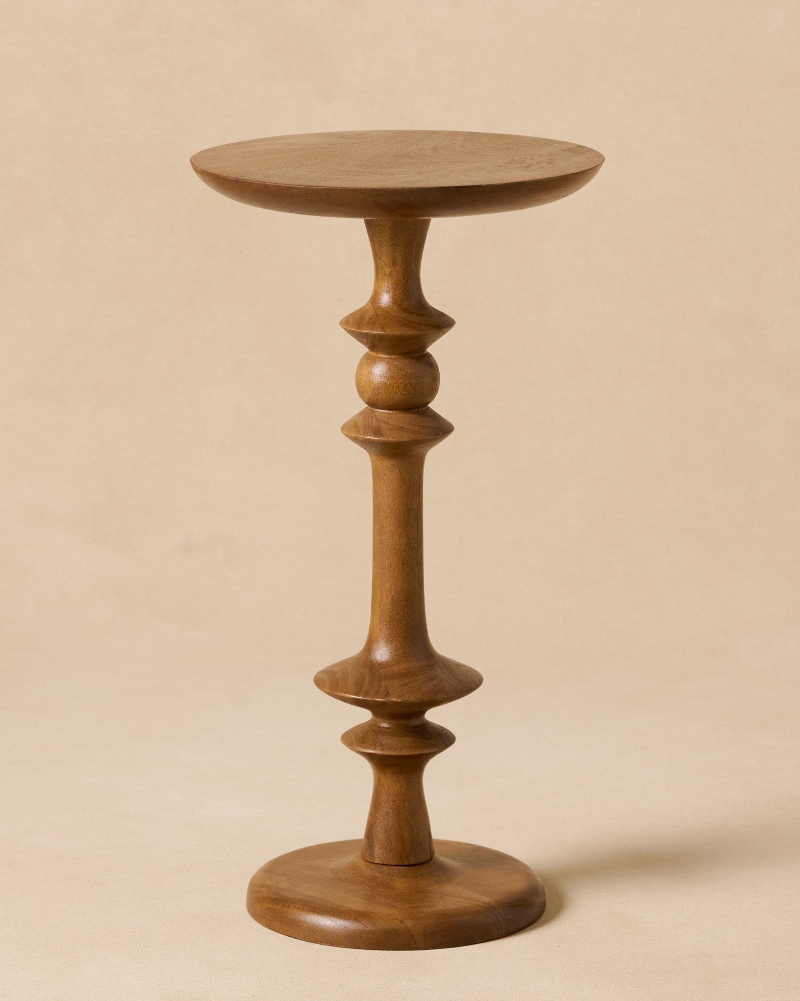 Enzo Turned Wood Cocktail Table - Honey Mango