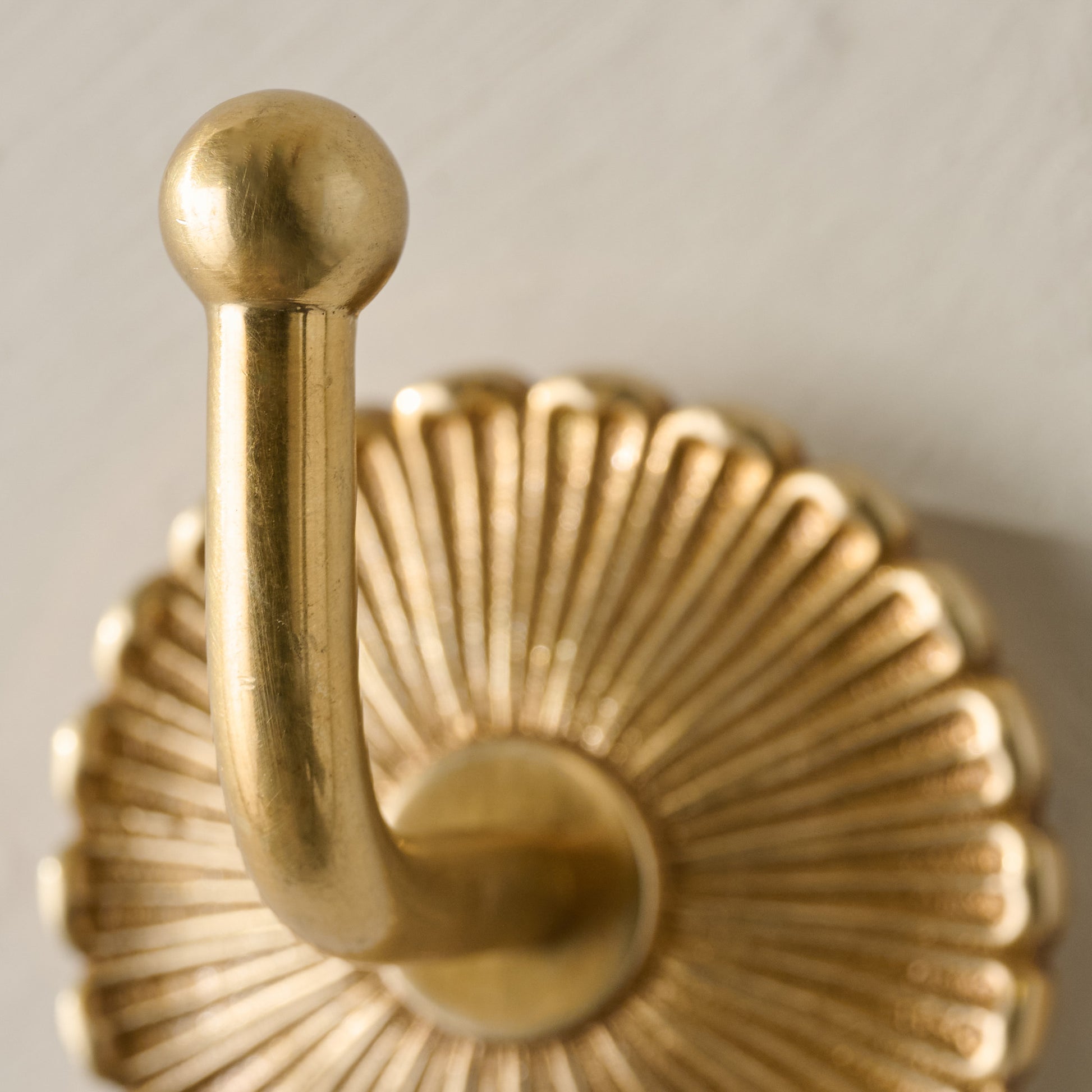 Shiloh Solid Brass Wall Hook up close