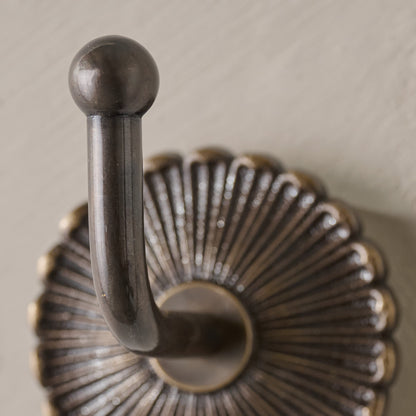 Shiloh Antiqued Bronze Wall Hook up close