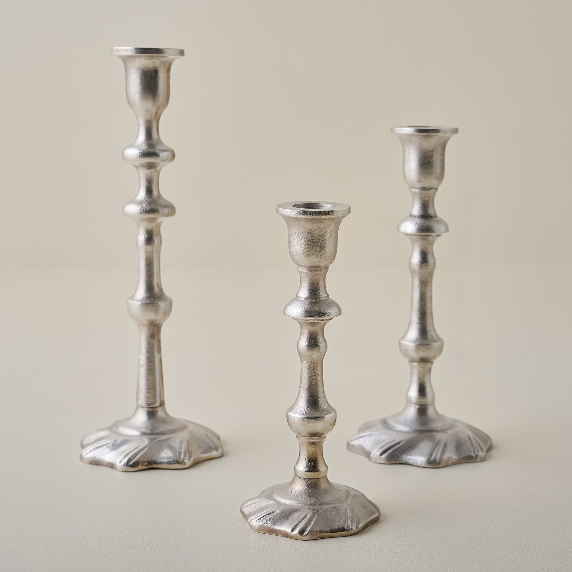 Elise Antique Inspired Taper Holder - Medium