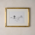 8x10 Floral Antique Brass Picture Frame