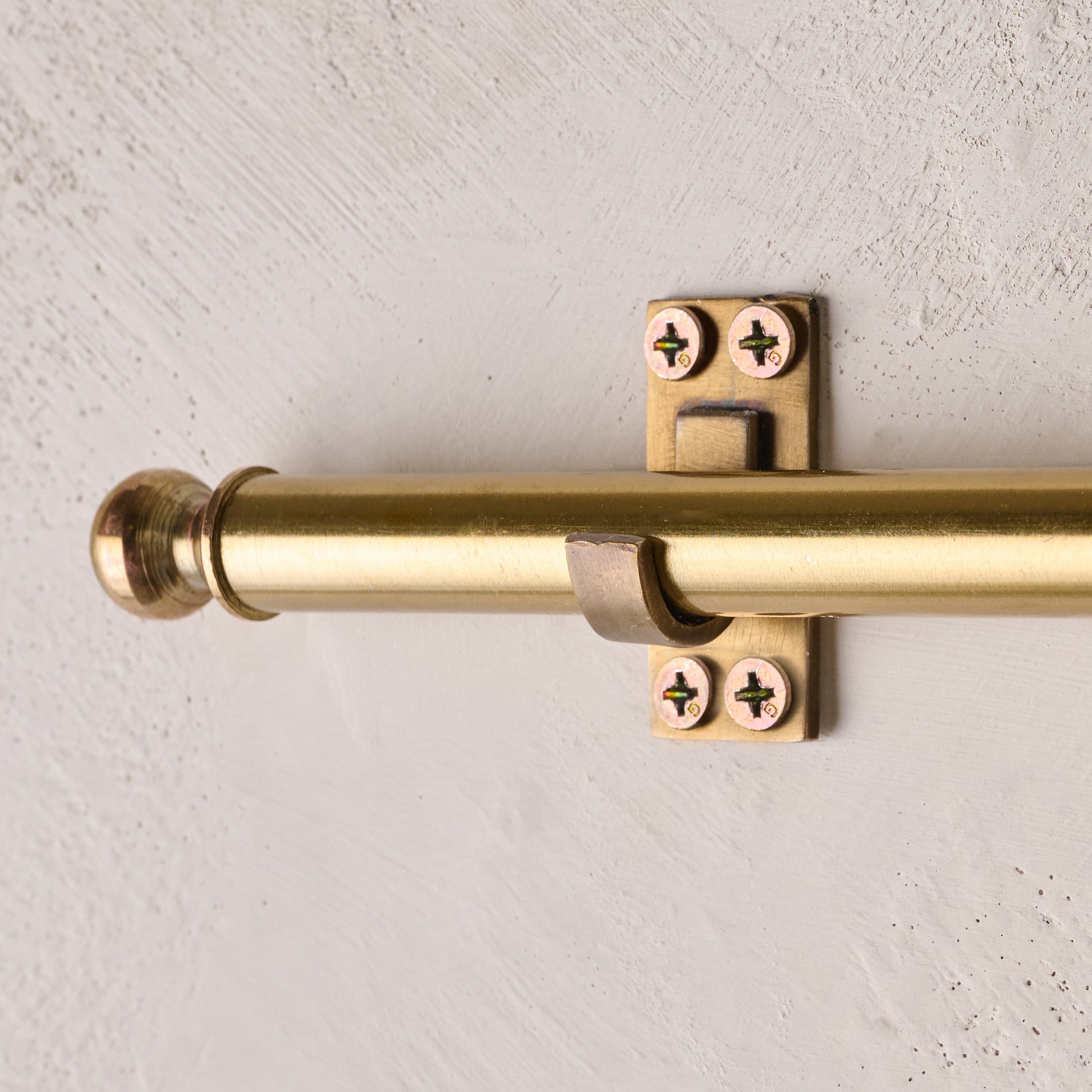 Colleen Wood and Brass Rail Multi Picture Frame rail up close