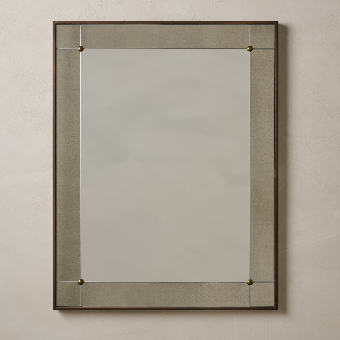 Francis Antiqued Framed Mirror
