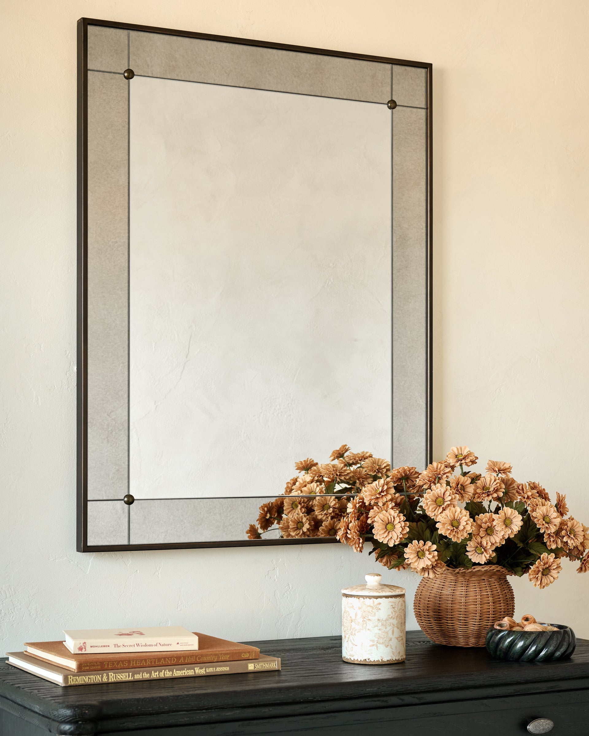 Francis Antiqued Framed Mirror