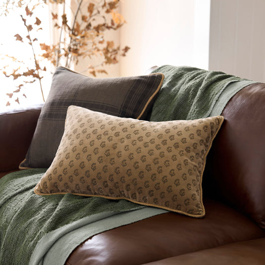 Henry Printed Velvet Pillow