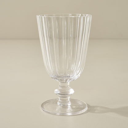 Large Scalloped Rim Glass Tumbler 