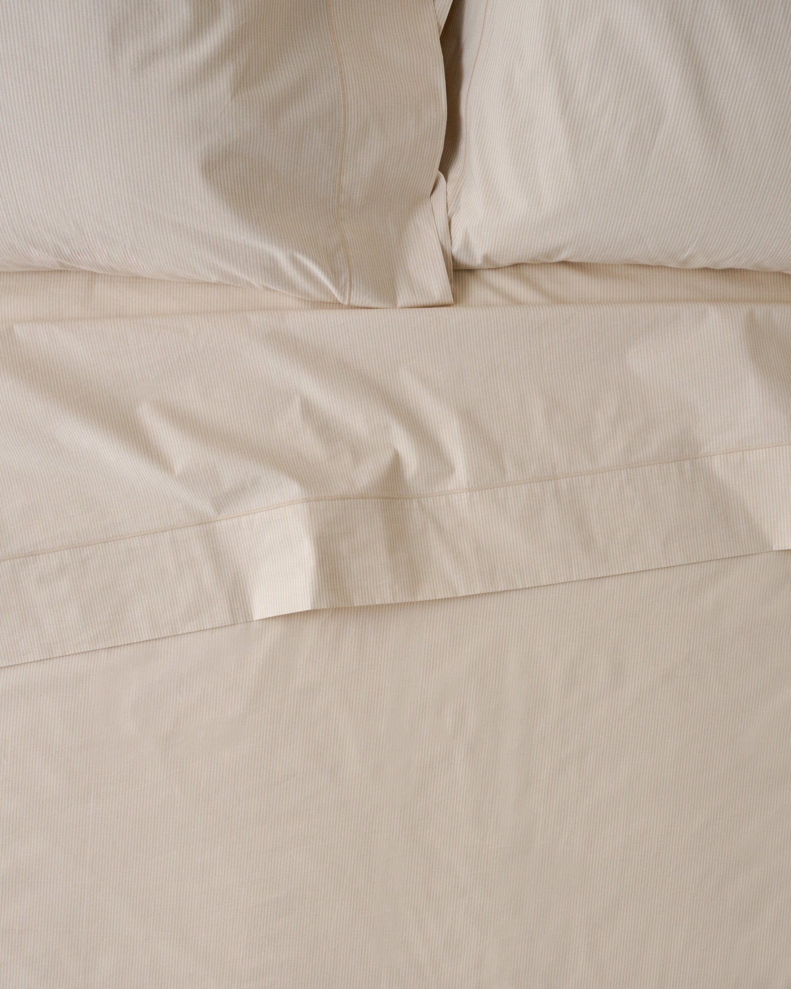 Hudson Yarn-Dyed Pinstripe Sheet Set - Fog / Queen