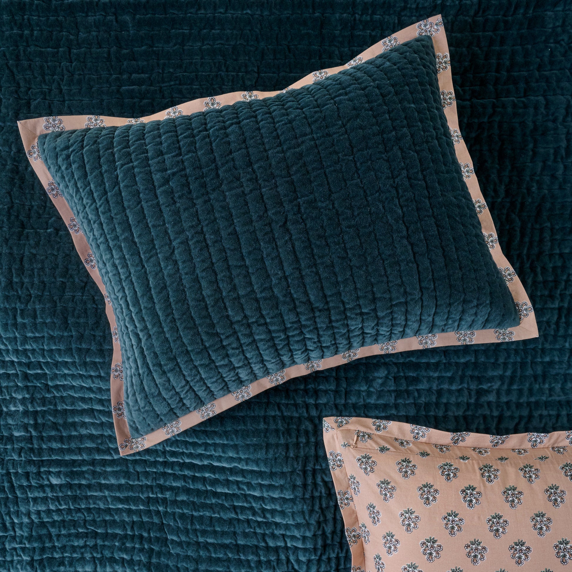 Standard Audrey Velvet Block Print Sham - Magical Forest