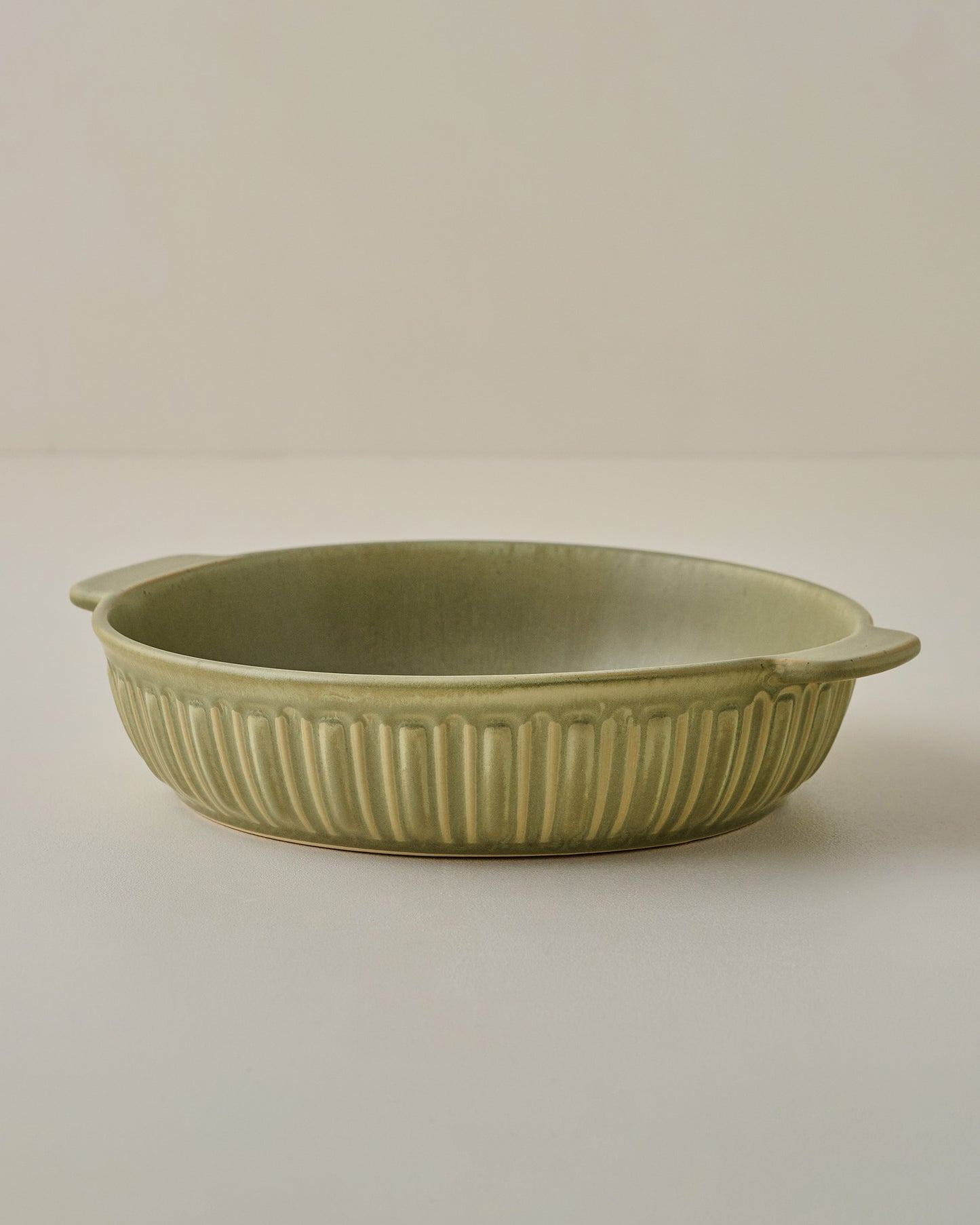 The Cottage Collection Laurel Green Round Baking Dish