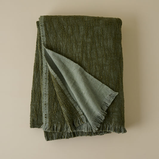 
Oversized Reversible Crosshatch Throw

