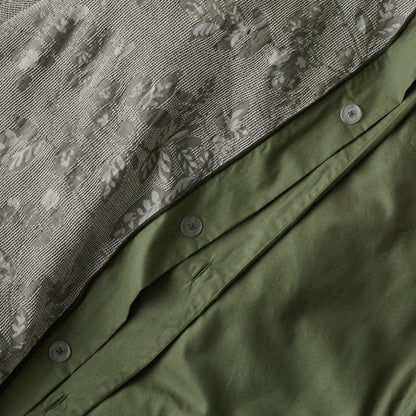 Willow Floral Jacquard Duvet + Sham Set (Queen)