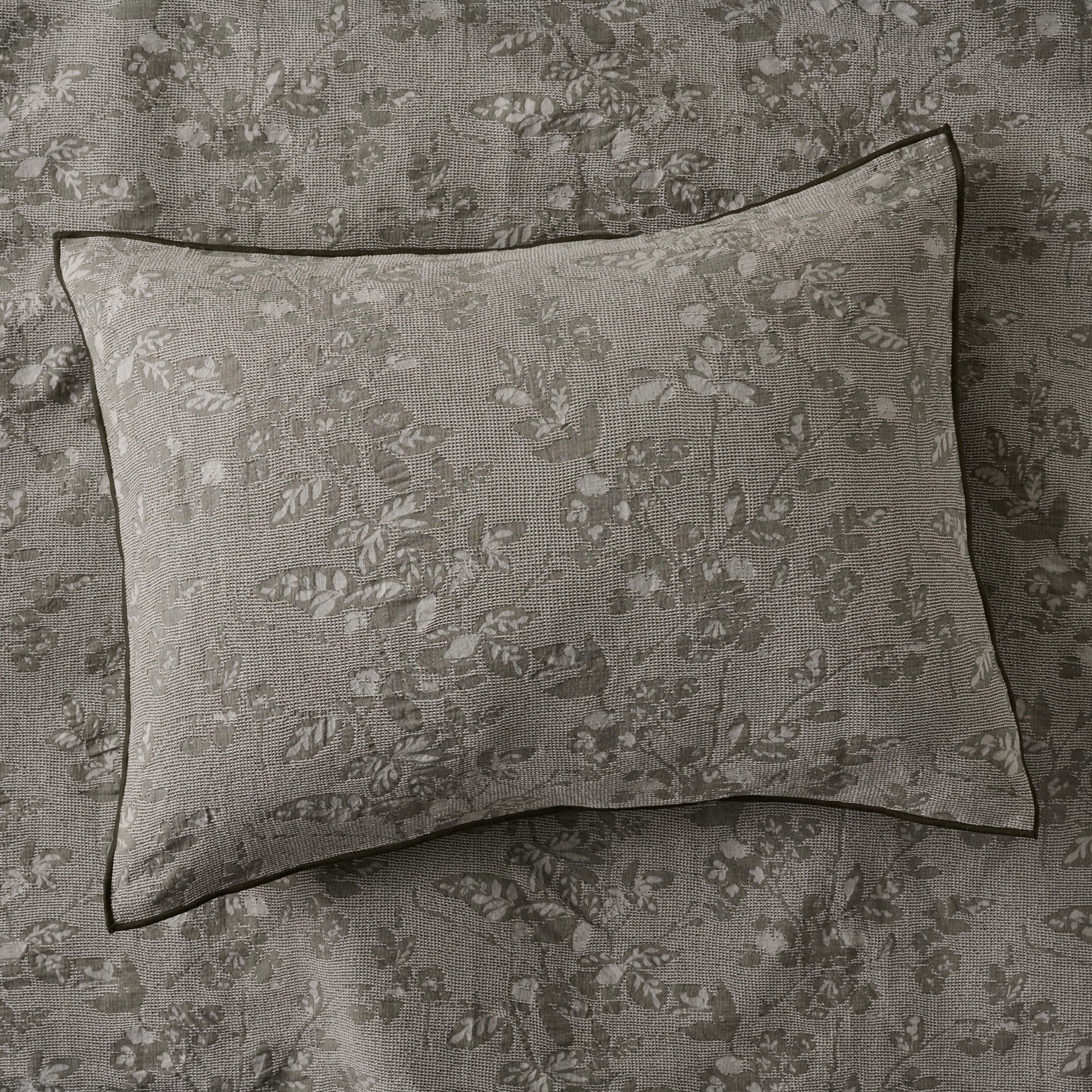 Standard Willow Floral Jacquard Sham