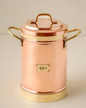 1.5 QT Vintage Inspired Copper + Brass Canister