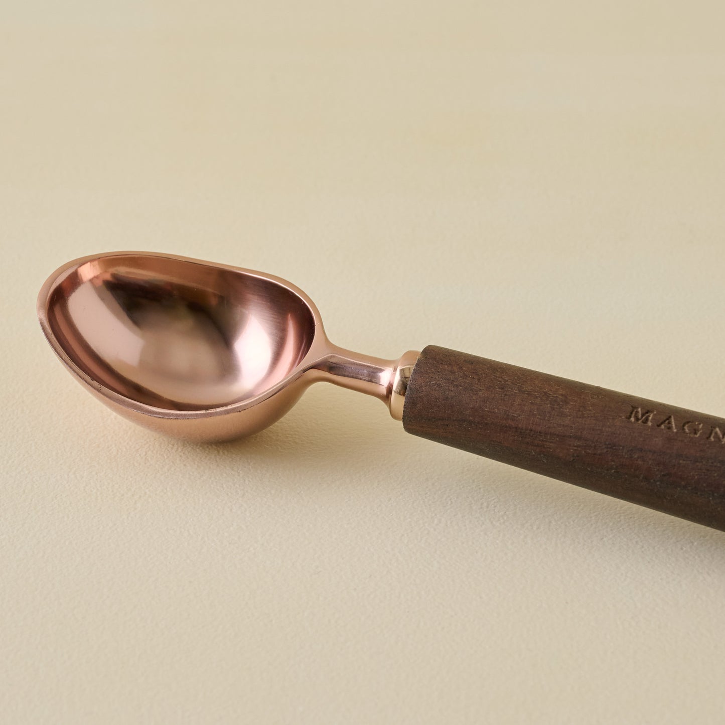 Walnut Ice Cream Scoop zoomed in