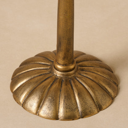 Antiqued Brass Cocktail Table base up close