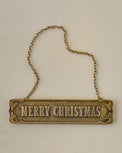 Antique-Inspired Hanging Merry Christmas Sign