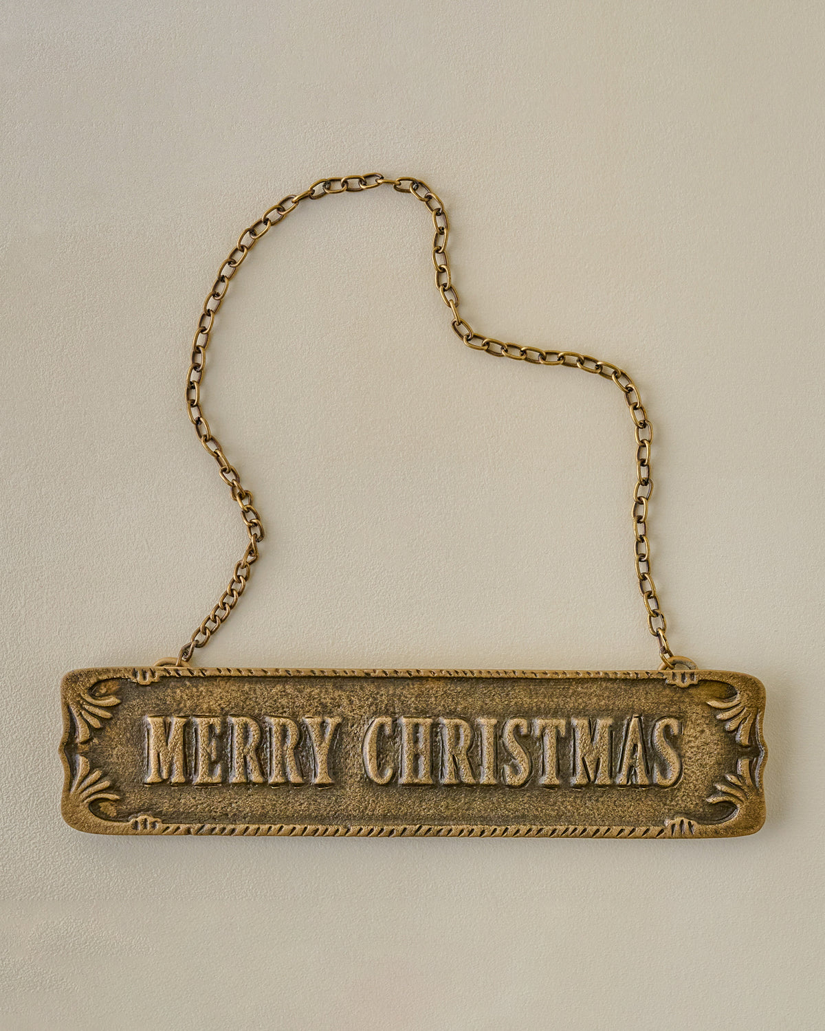 Antique-Inspired Hanging Merry Christmas Sign