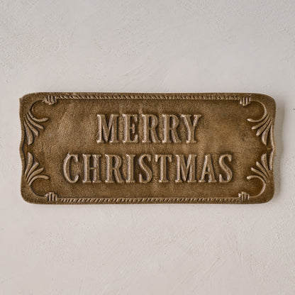 Antique-Inspired Merry Christmas Plaque