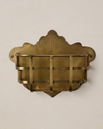 Antiqued Brass Mail Holder