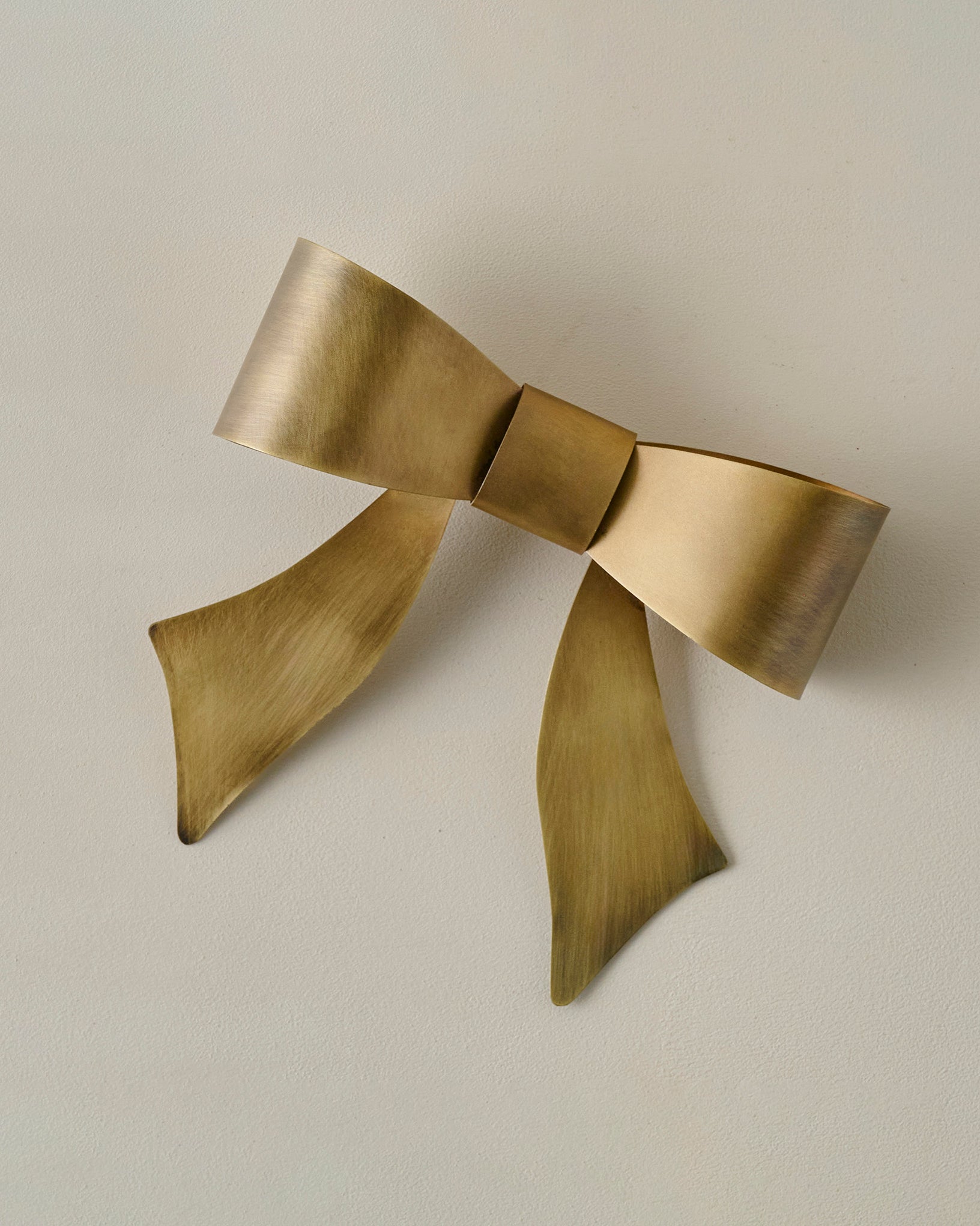 Clara Brass Bow Tree Topper