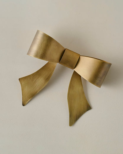 Clara Brass Bow Tree Topper