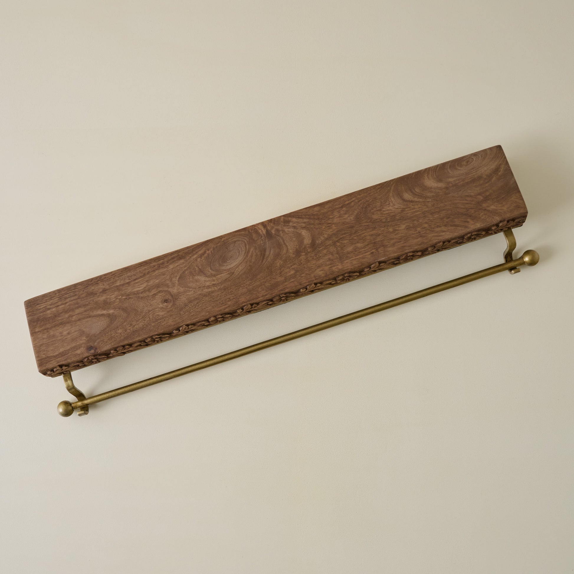 Eleanor Carved Wood Stocking Holder