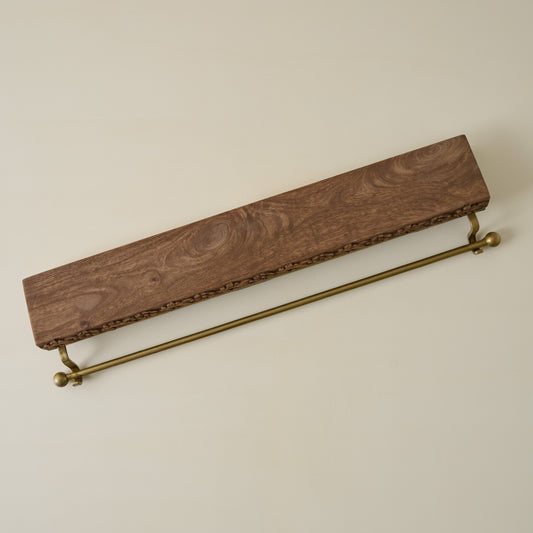 Eleanor Carved Wood Stocking Holder