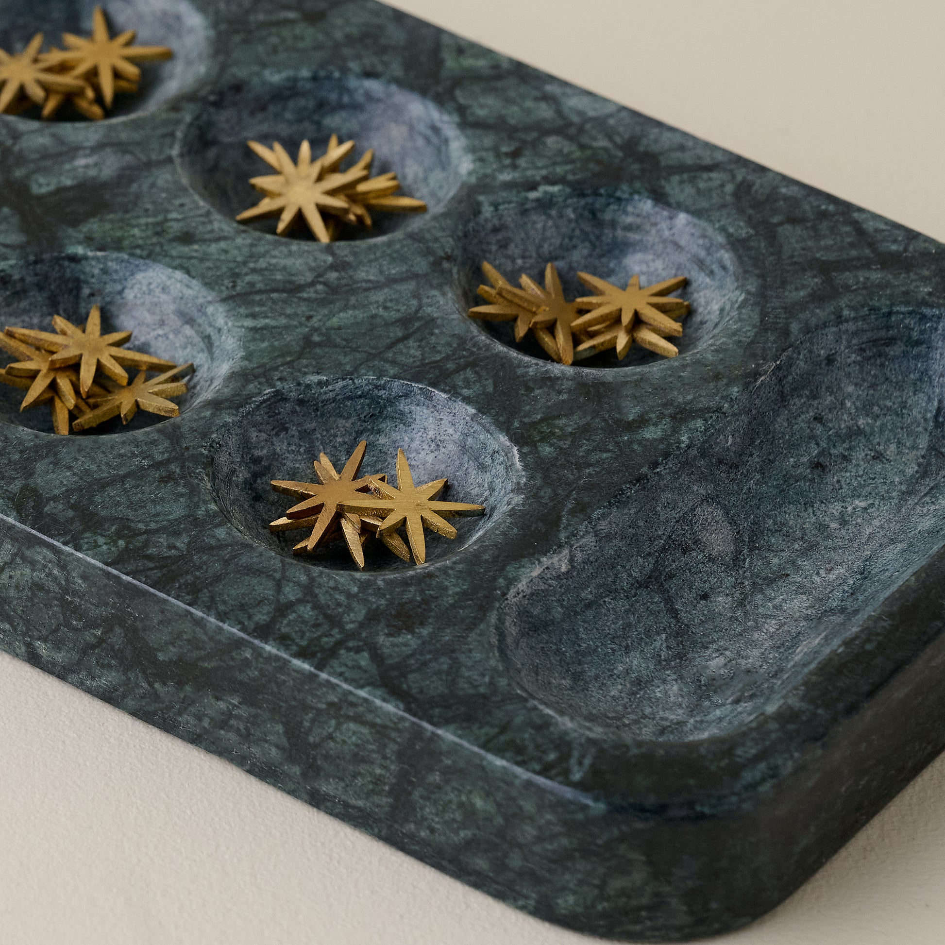 Marble Mancala Decorative Game up close