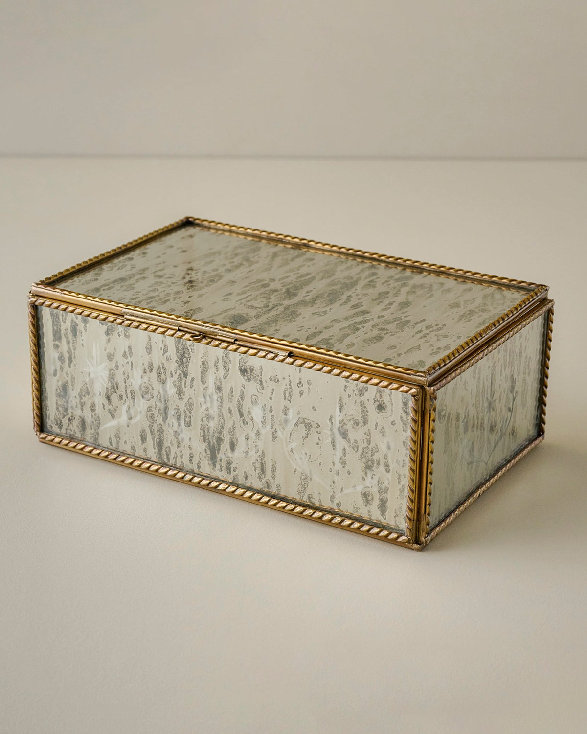 Large Helana Mercury Glass Accent Box
