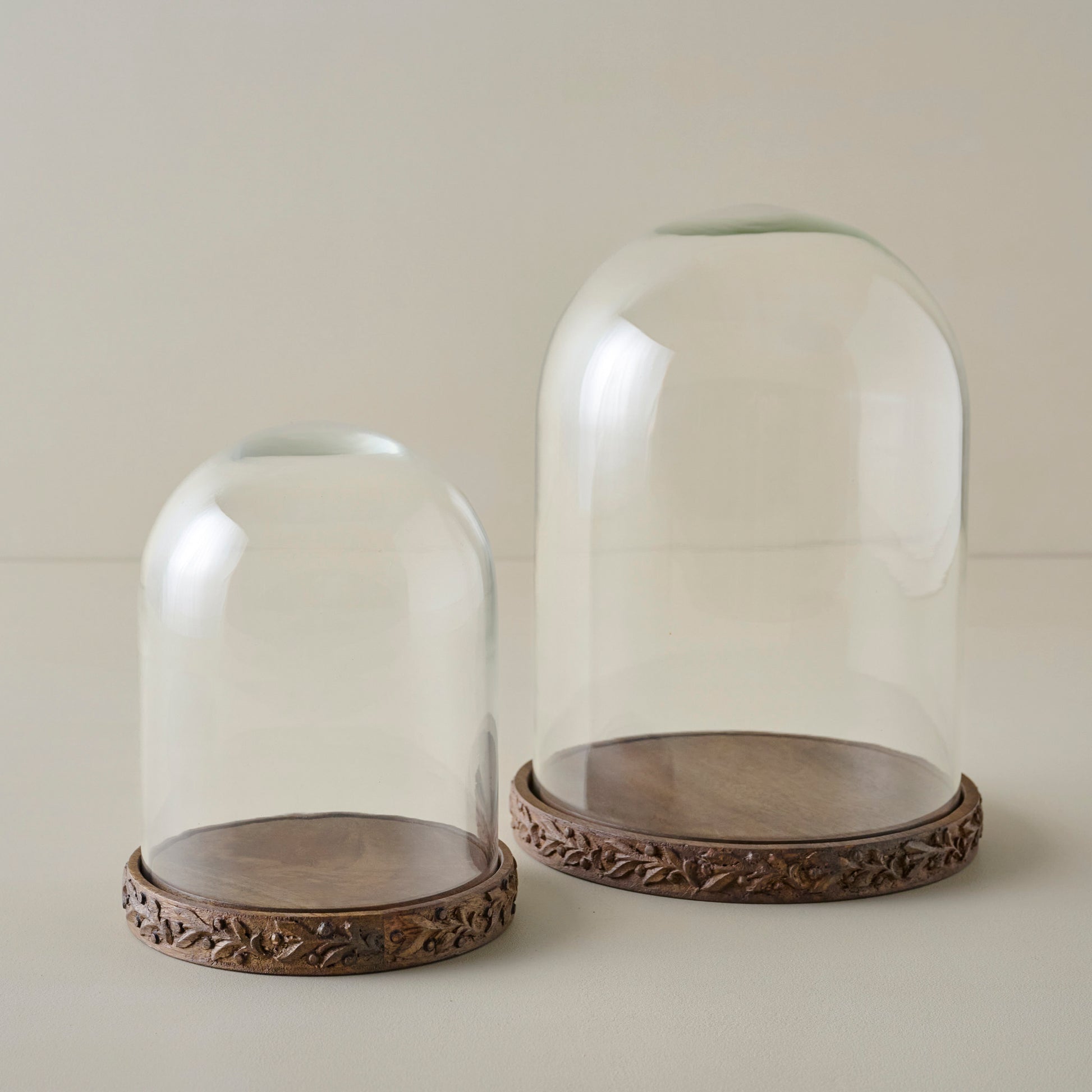 Eleanor Carved Wood Cloches