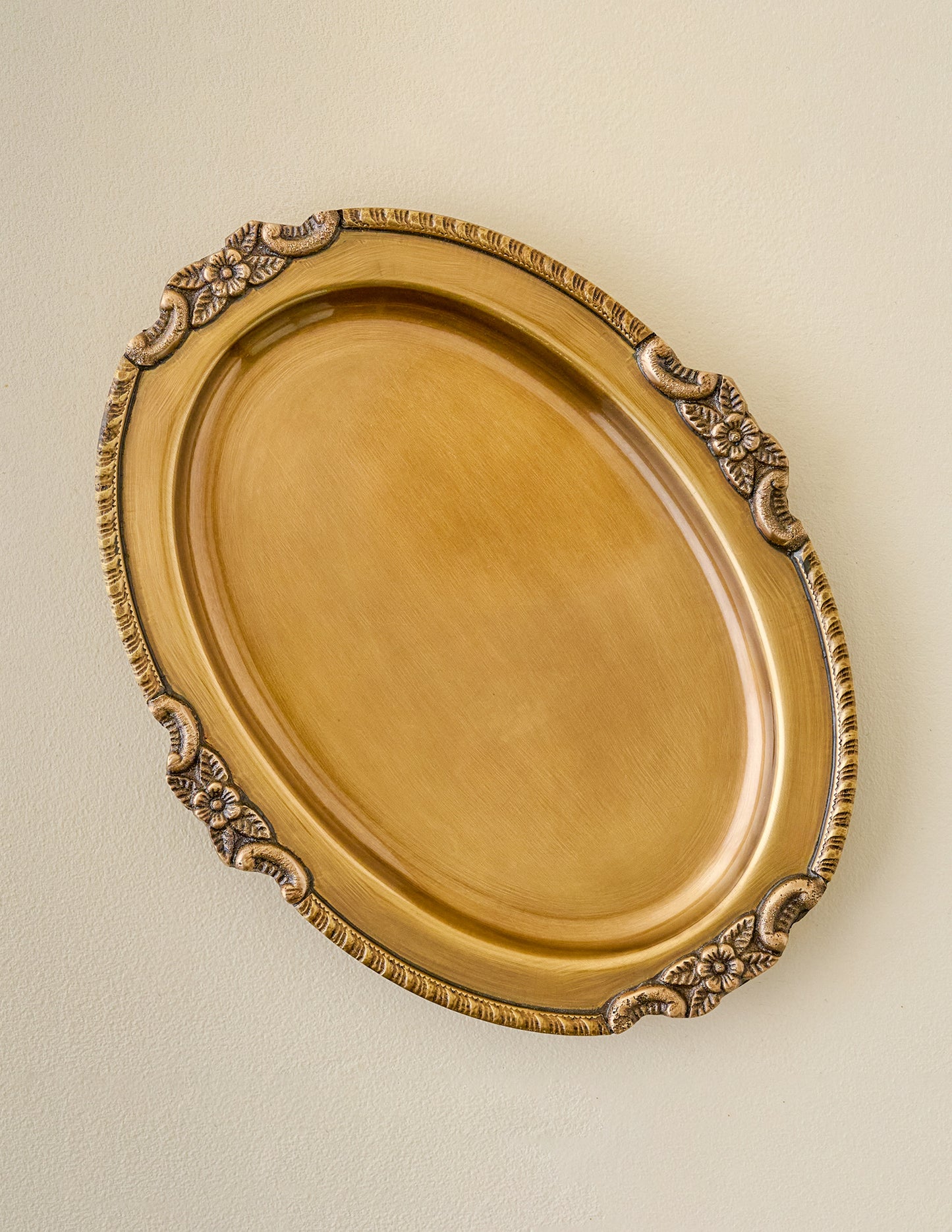 Giselle Antiqued Brass Tray