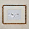 Nicolette Carved Wood Photo Frame in size 11x14 hanging on beige wall