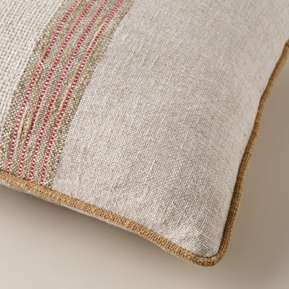 Alpine Stripe Lumbar Pillow corner up close
