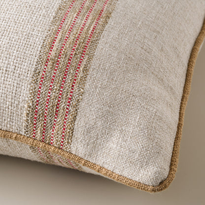 Alpine Stripe Pillow corner up close