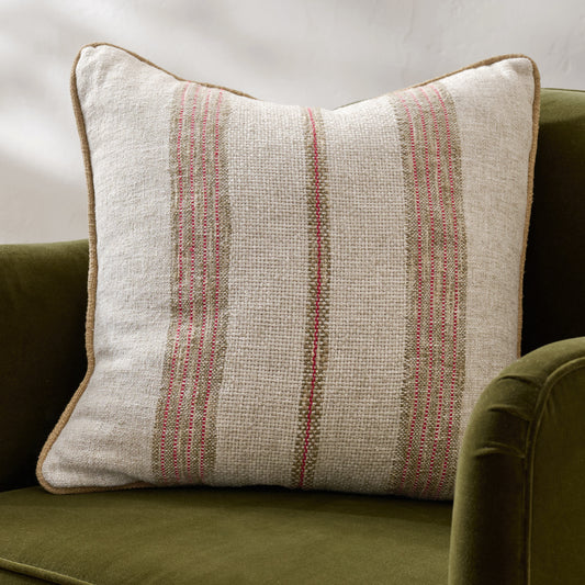 Alpine Stripe Pillow shown on accent chair