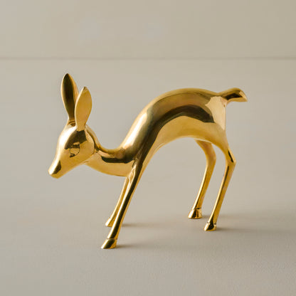 Small Decorative Brass Deer