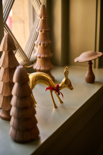 Decorative Brass Deer in a room