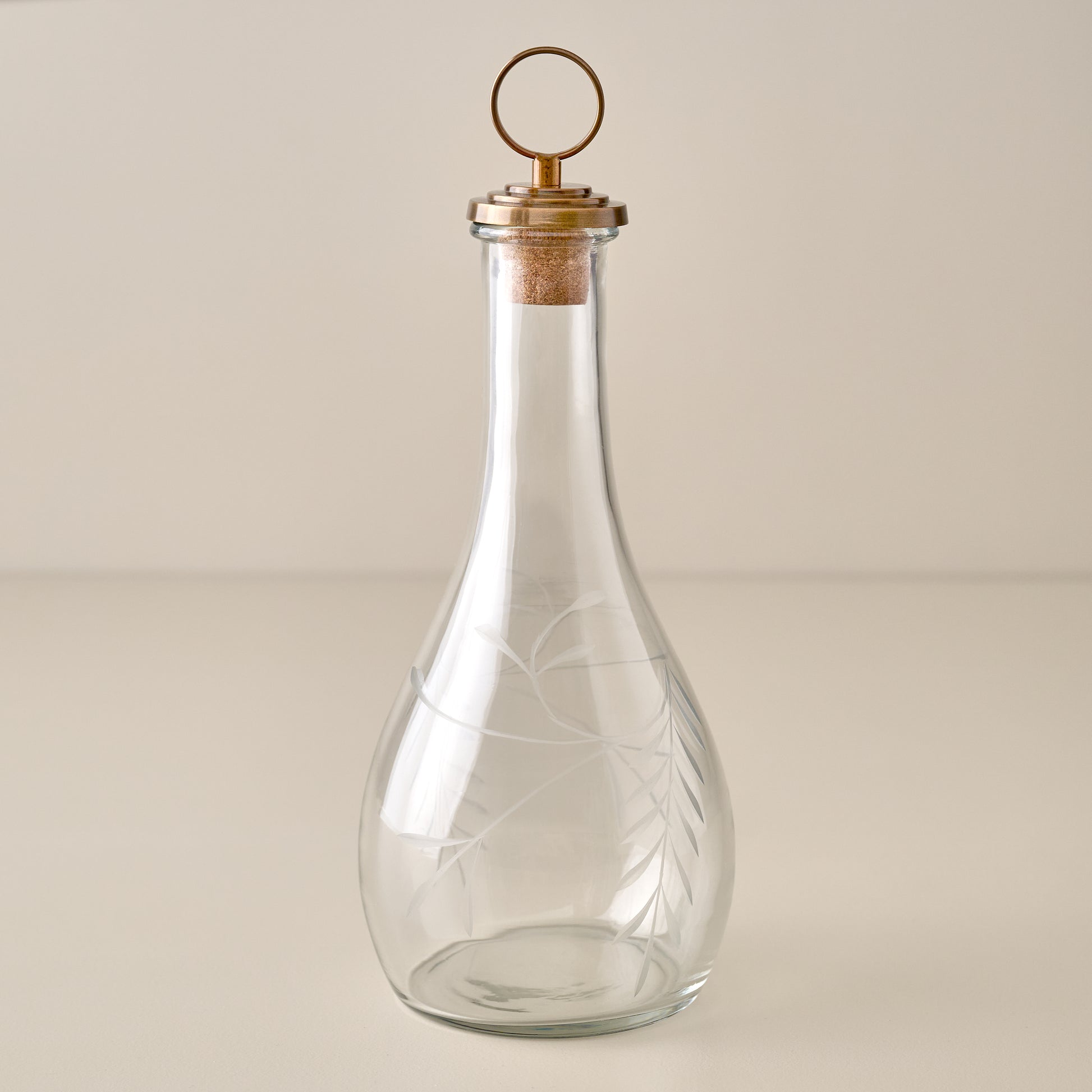 Marlowe Etched Glass Decanter