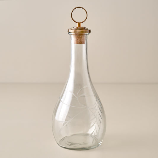 Marlowe Etched Glass Decanter