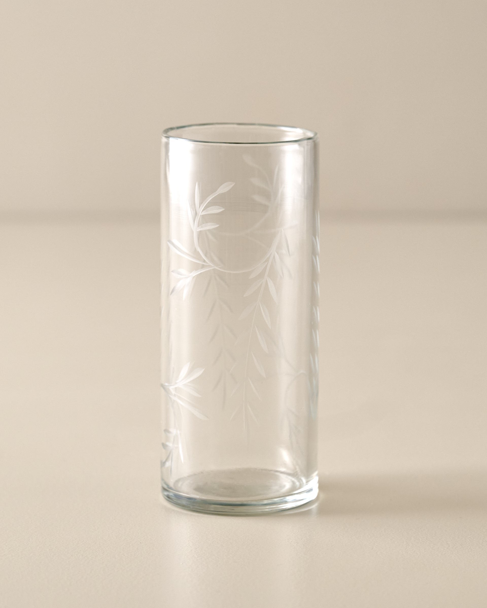 Magnolia Marlowe Etched Glass Tumbler - Tall