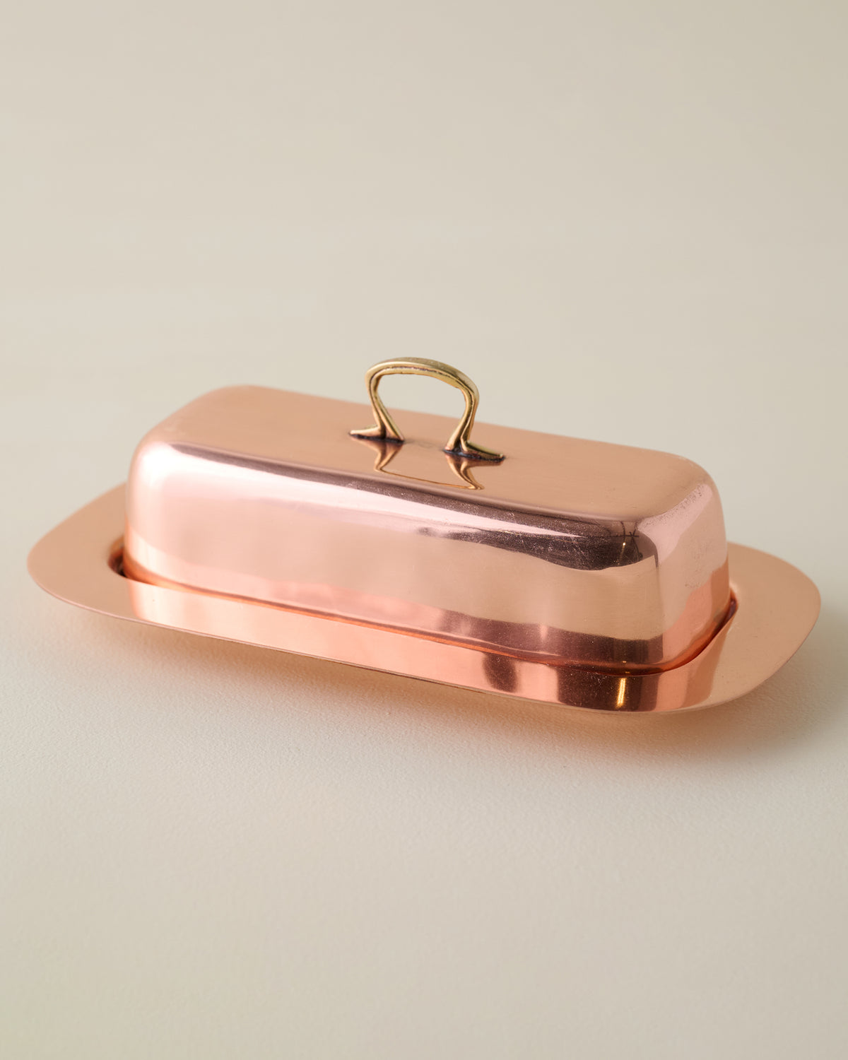 Antique Copper Butter Dish