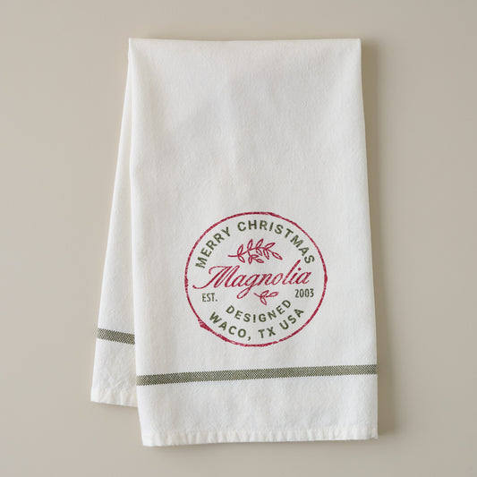 Magnolia Merry Christmas Tea Towel