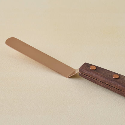 The Gristmill Collection Walnut Icing Spatula zoomed in