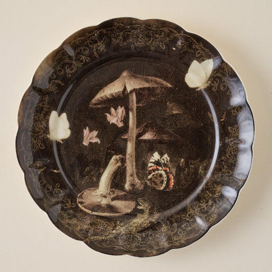 Enchanted Forest Mushroom Dessert Plate