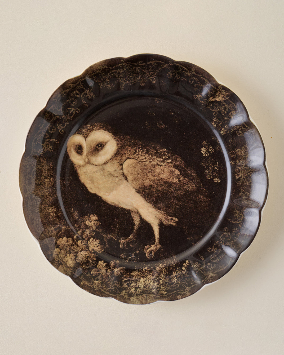 Enchanted Forest Owl Dessert Plate
