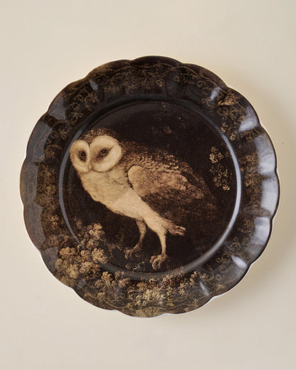 Enchanted Forest Owl Dessert Plate